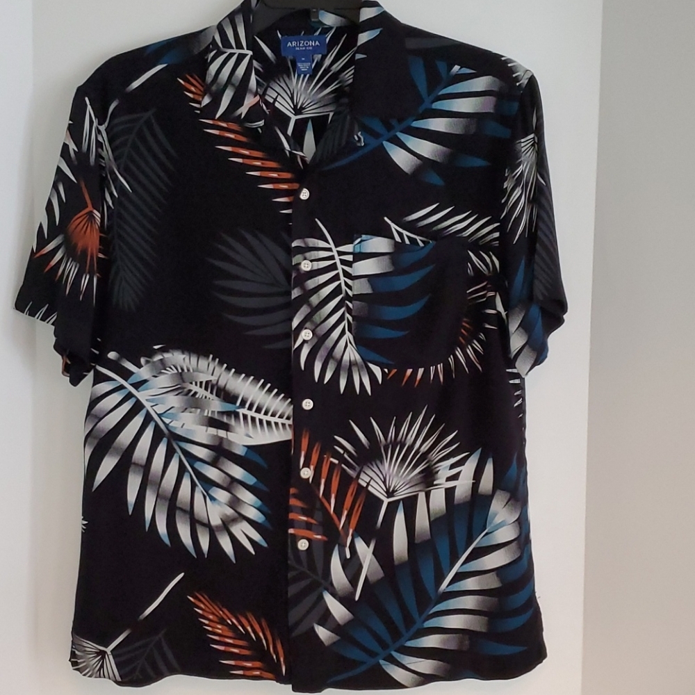 Arizona Men's Casual Button-down Shirt Sz M